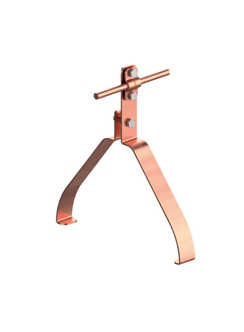 Uchwyt gąsiorowy "ERLUS"wzór12  Z-śruba H=10cm /CU/