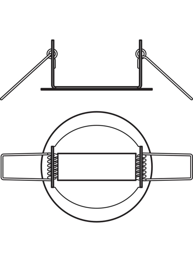 Adapter do montażu czujników w suficie podwieszanym DALI LS/PD CI KIT