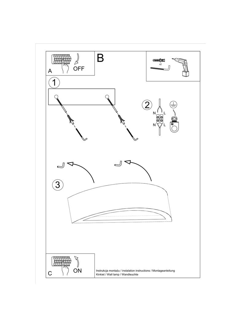 Sollux Kinkiet ATENA beton SL.0994