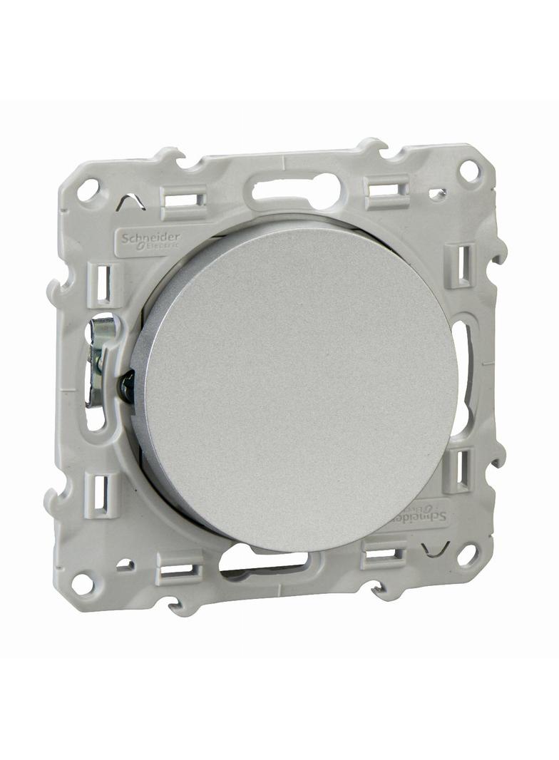 Odace - Przycisk 1-biegunowy aluminium