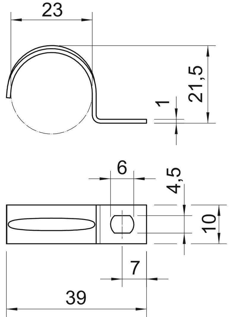 604, OBEJMY MOCUJĄCE 23MM OC