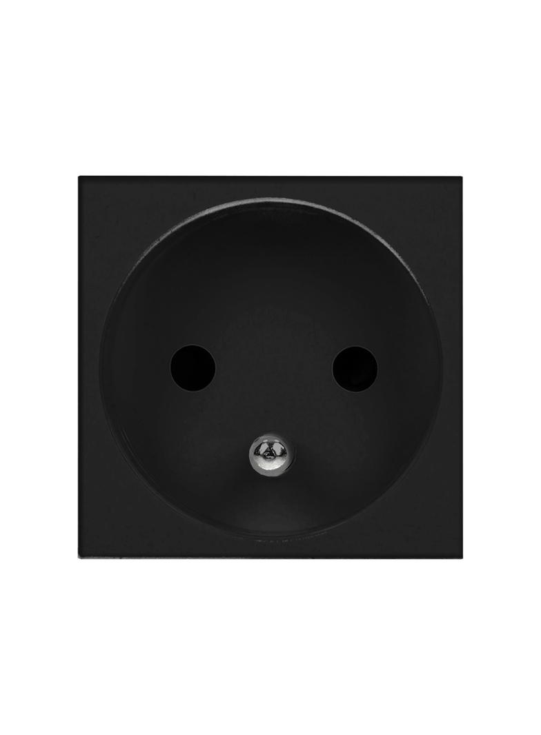 NOEN FR gniazdo modułowe 45x45mm 1x2P+Z typ E french 16A 250V czarne OR-GM-9010/B/FR ORNO