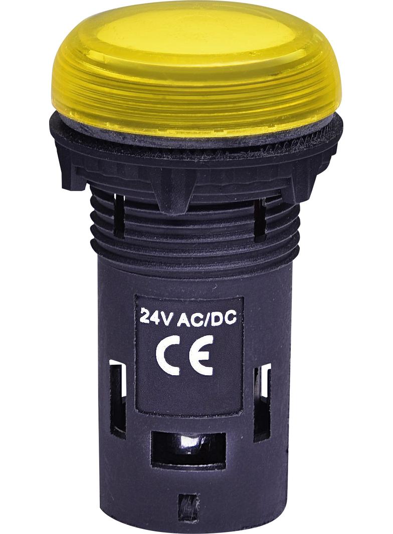 ECLI-024C-Y - Lampka LED 24V AC/DC -Żółta