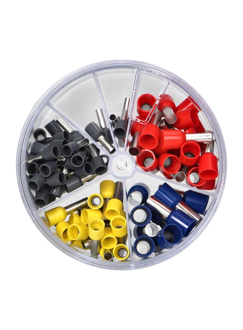 Zestaw tulejek 100 szt. 50-4mm2 ; 20 - 6mm2; 20 - 10mm2 ; 10 - 16mm2