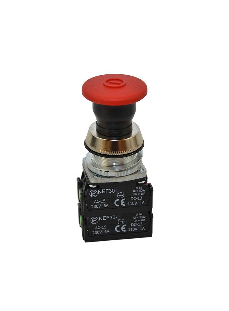 Przycisk NEF30-UDR4X czerwony W0-NEF30-UDR 4X C PROMET