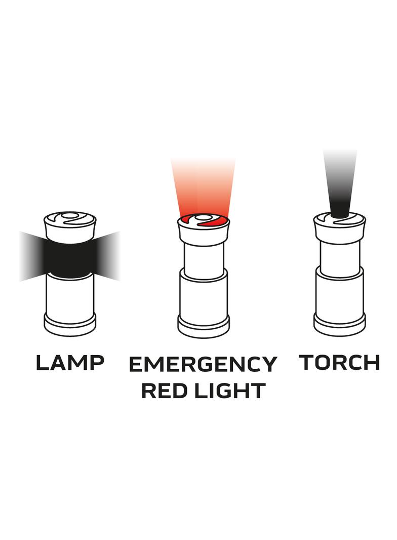 Lampa biwakowa bateryjna 200 lm 3xAA 3 w 1 COB LED