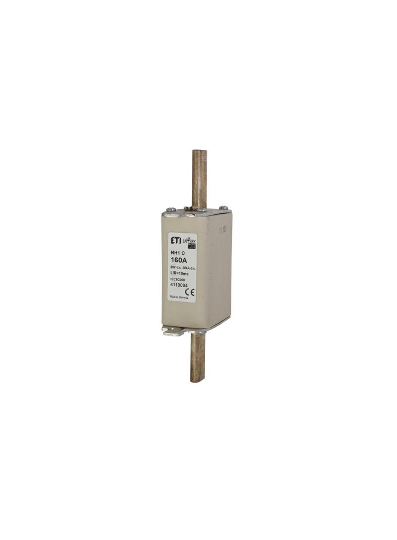 Wkładka topikowa NH do ochrony akumulatorów, magazynów energii DC NH1 gBat 100A 80V DC 004110092 ETI