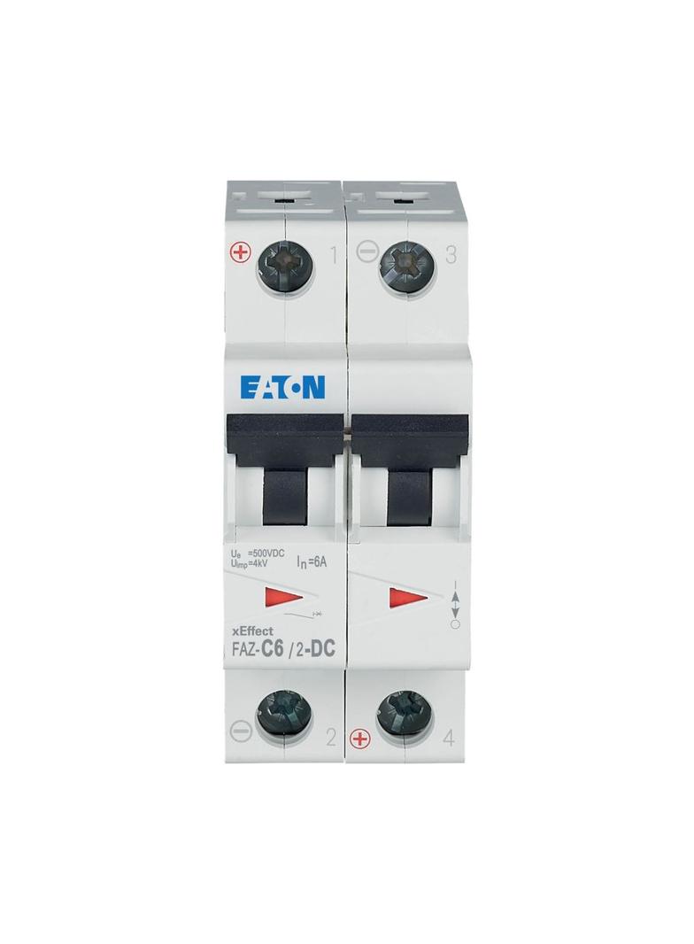 FAZ-C6/2-DC Wyłącznik nadprądowy 10kA DC C6A 2P 279137 EATON