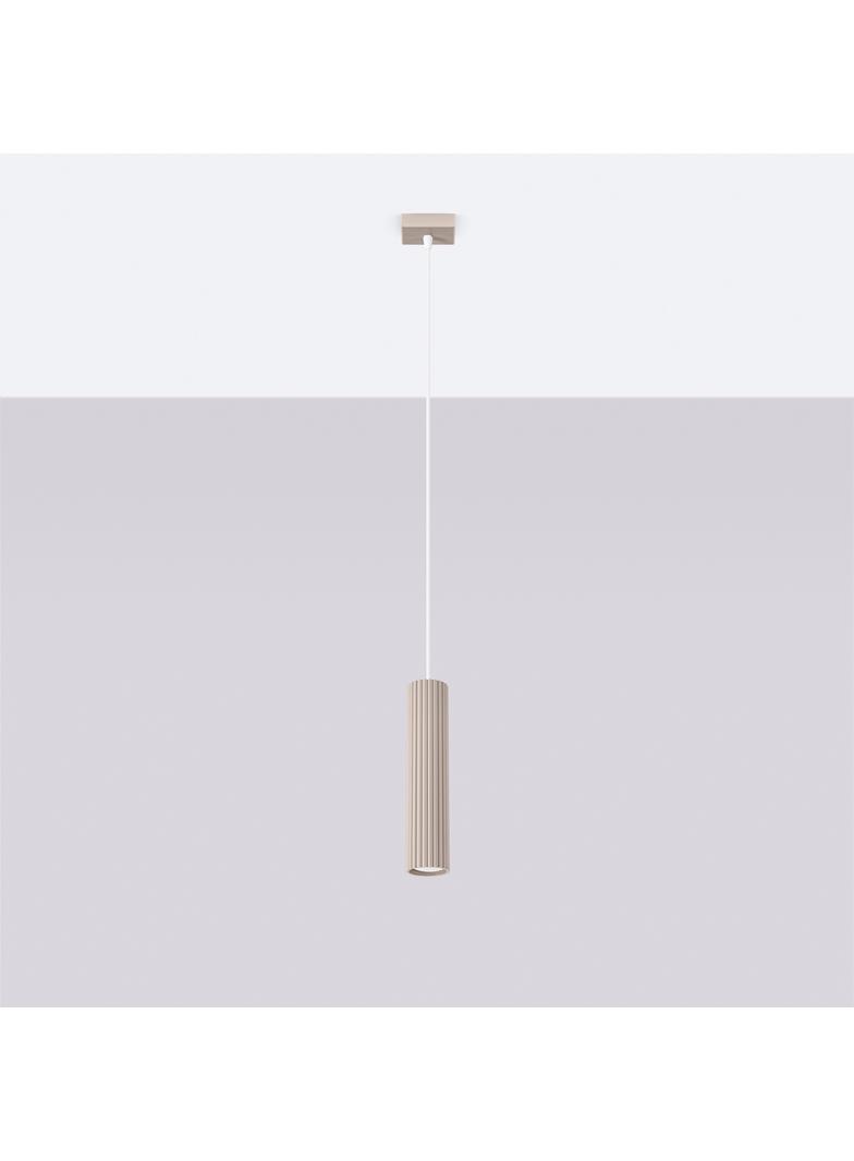 SOLLUX Lampa wisząca KARBON 1 taupe ; SL.1759