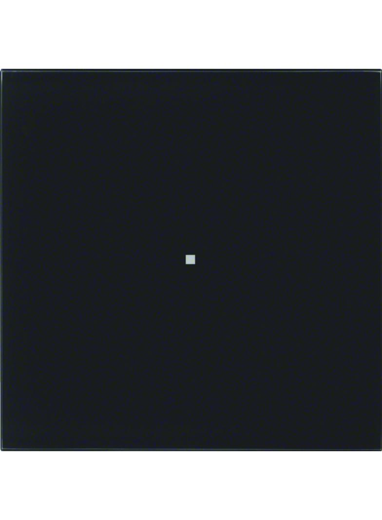 BERKER B.IQ Przycisk pojedynczy standard szkło czarne 75161092 HAGER