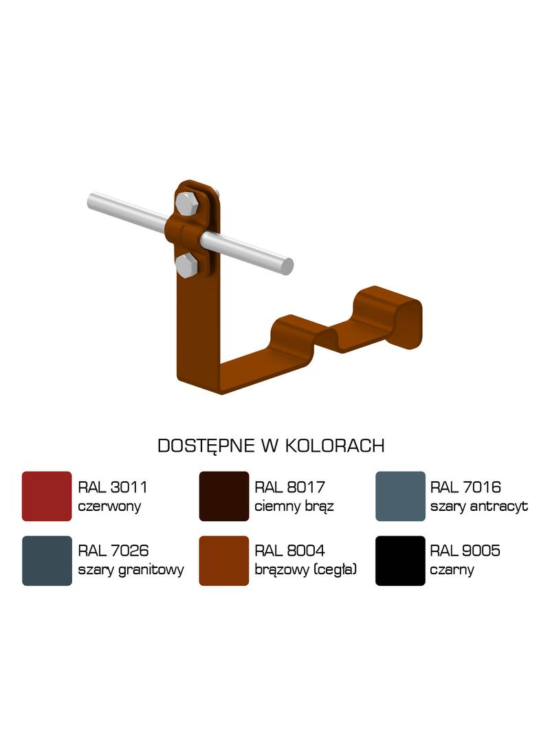 Uchwyt dach.prof. WZÓR 18  Z-śruba, H=10 cm /LA/
