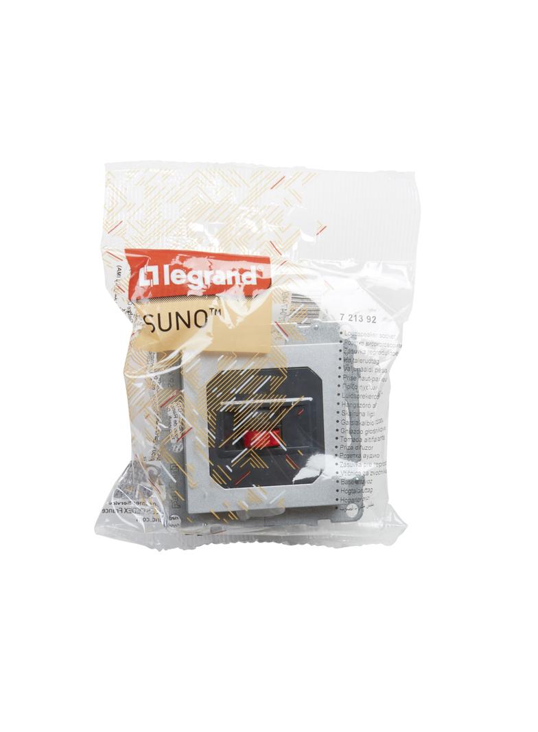 SUNO - Gniazdo głośnikowe pojedyncze, Aluminium, Legrand