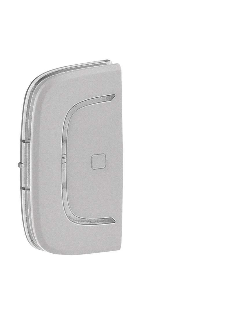 MY HOME VALENA ALLURE - KLAWISZ DO STEROWANIA SILNIKIEM ROLET LEWY STOP ALUMINIUM, Legrand