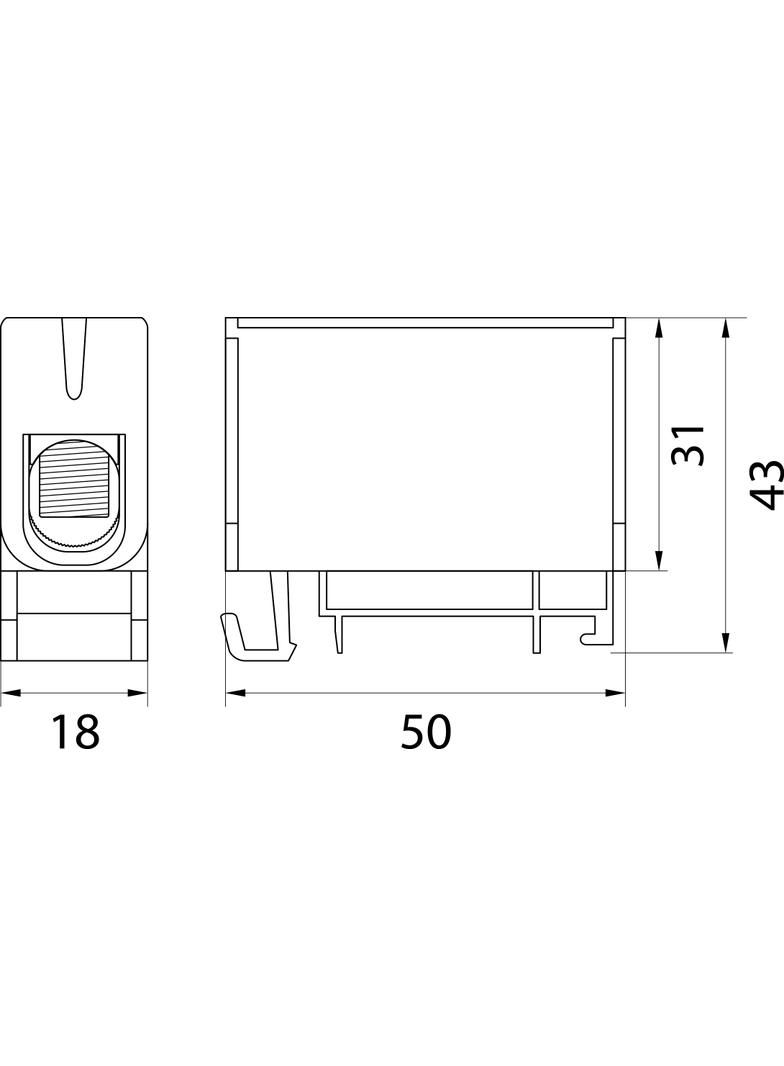 Złączka przelotowa WLZ35P/50/s 48.551 OPATÓWEK