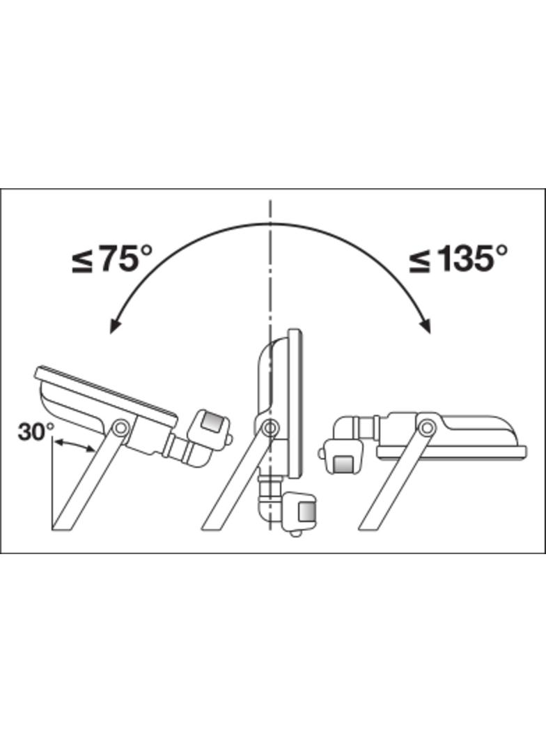 Naświetlacz FLOOD LED PERFORMANCE 10W 4000K SYM 100 SENSOR black