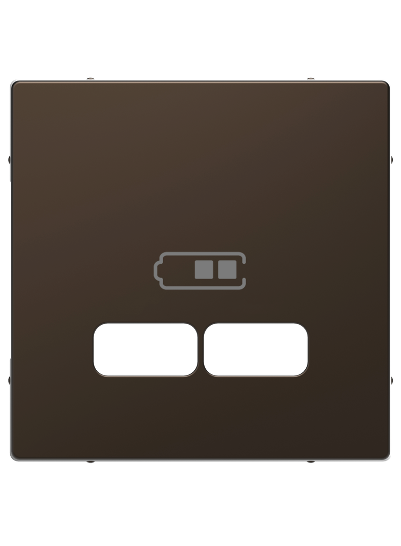 Merten, D-Life, płytka centralna gniazda ładowania USB, mocca metalik