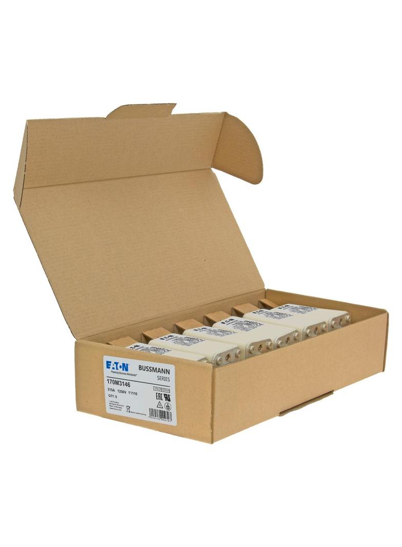 315A 1250V 1*/110 aR INDICATOR FUSE Wkładka szybka 315A AC 1250V rozmiar 1 45x45x138 170M3146 EATON