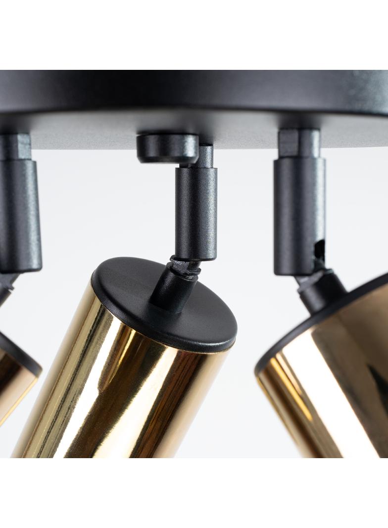 Plafon WINX 3P czarny/złoty