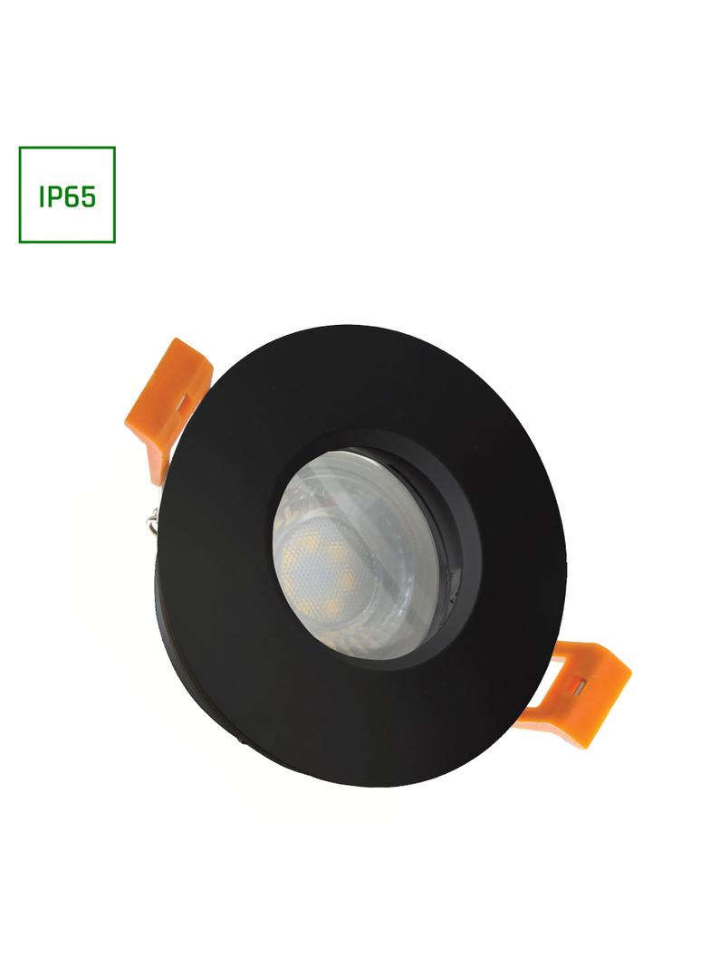 FIALE IV GU10 OCZKO GU10 250V IP65 FI83x51mm CZARNY okrągła