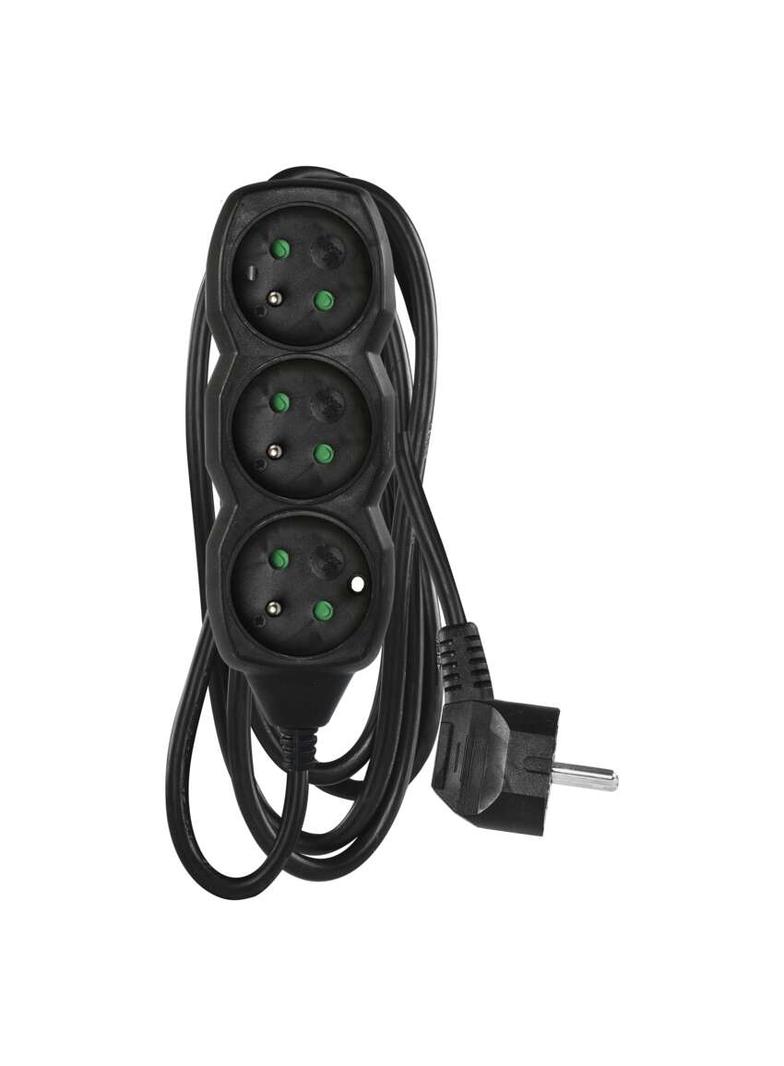 Przedłużacz 3 gniazda 1,5m czarny PC0311 EMOS