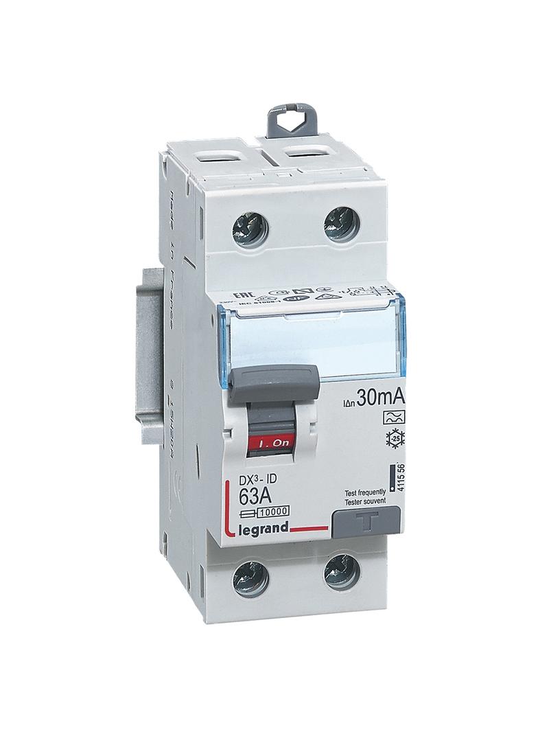 Wyłącznik Różnicowoprądowy P 302 2P 63A 30Ma Typa DX3 411556 LEGRAND