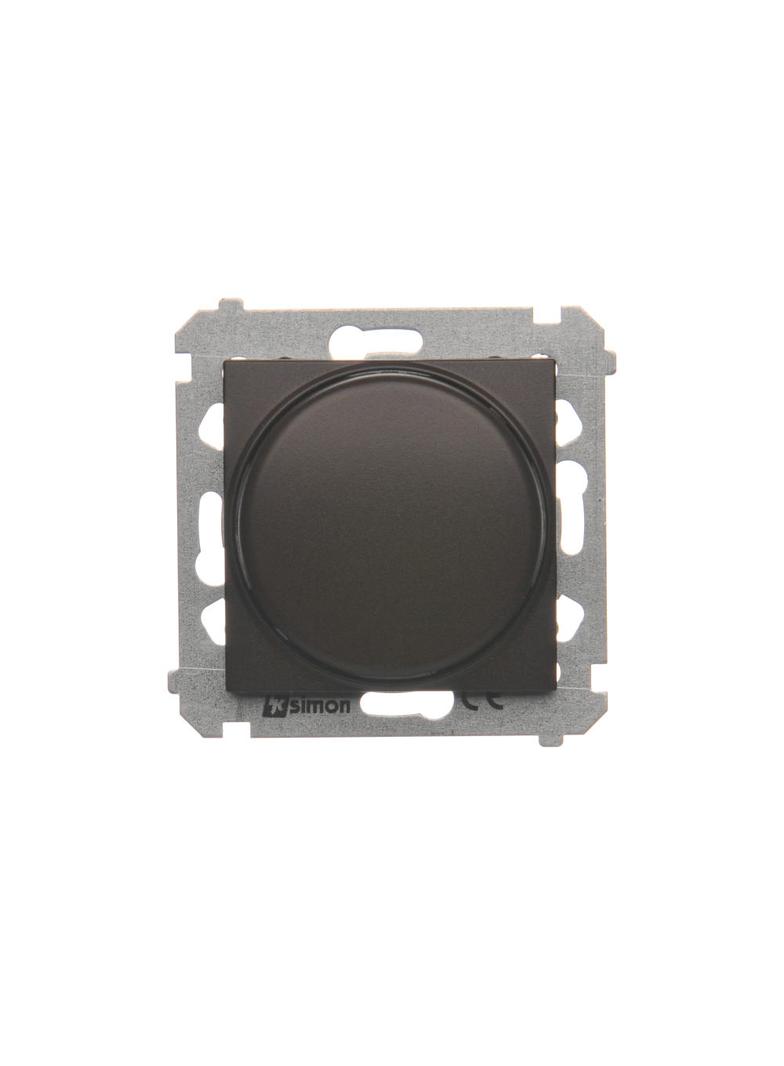 Simon 54 Ściemniacz obrotowy do LED ściemnialnych 230 V 2–250 W brąz mat. Maksymalna ilość zródeł LED - 10 szt. DS9L.01/46 KONTAKT