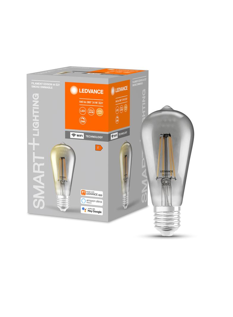 Lampa LED SMART+ WiFi CL Edison Smoke DIM 44  6W/825 E27