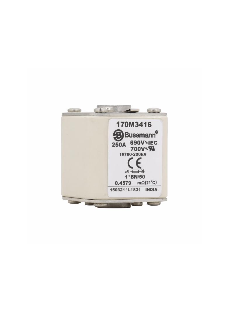 FUSE 250A 690V 1*BN/50 AR UC Wkładka szybka 250A AC 690V rozmiar 1 45x59x51 mm aR I 170M3416 EATON