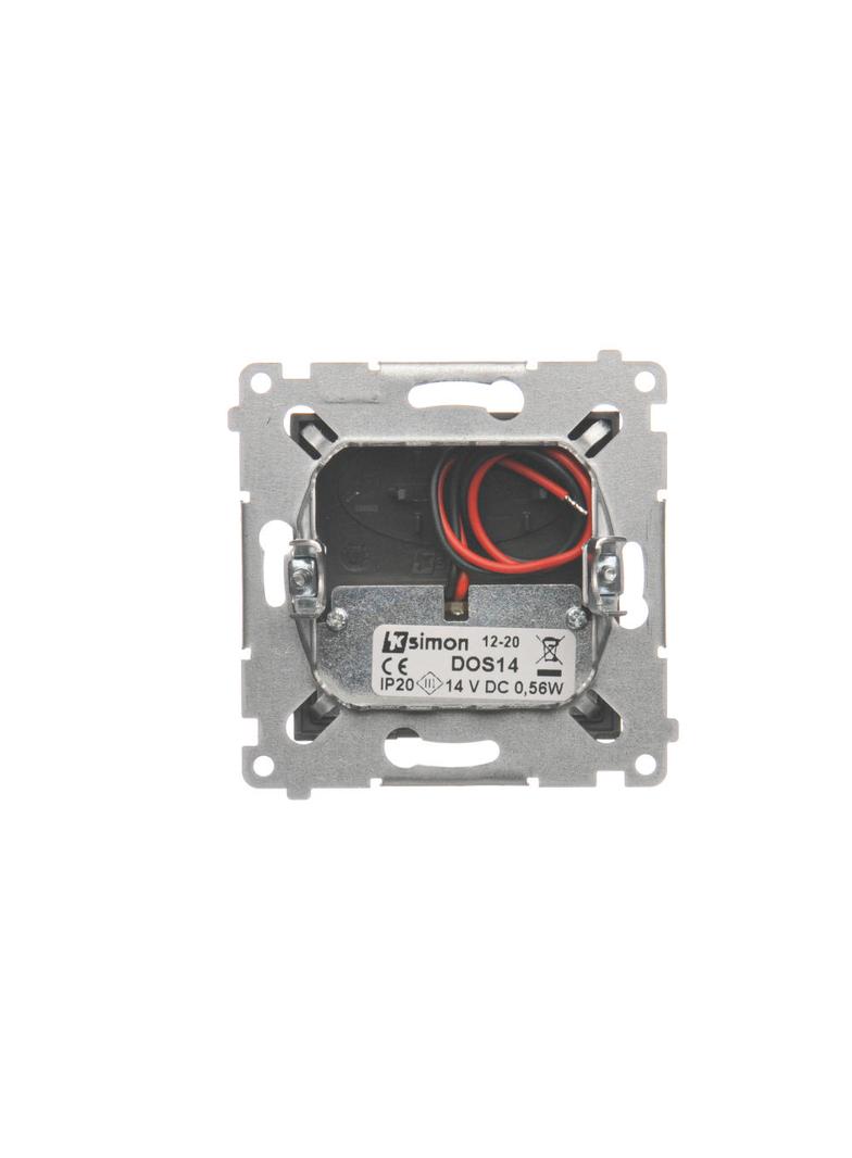 Simon 54 Oprawa oświetleniowa LED 14 V DC 0.56 W białe neutralne 4000 K brąz mat !Wymagany zasilacz 14V DOS14B.01/46 KONTAKT