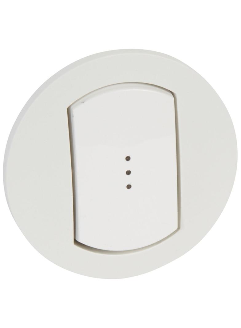 CELIANE - KLAWISZ POJEDYNCZY IP44 PODŚWIETLANY BIAŁY, Legrand