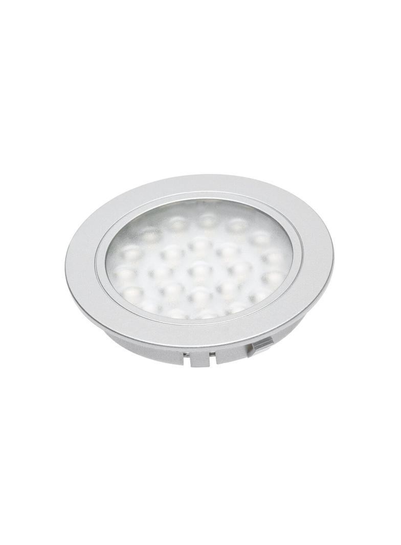 OPRAWA LEDOWA WPUSZCZANA ALVARO, 12V DC, 1.7W, 24 SMD3528, ZIMNY BIAŁY, 2m PRZEWÓD Z MINIAMP (2 WKRĘ