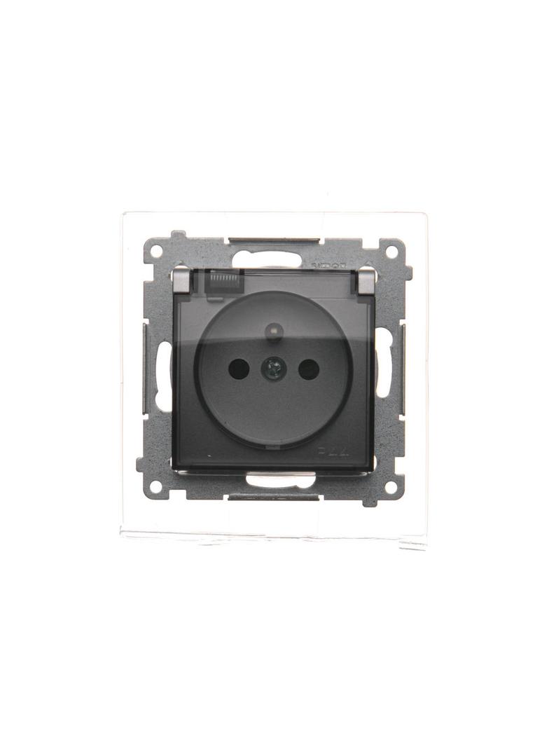 Simon 54 Gniazdo hermetyczne srebrne