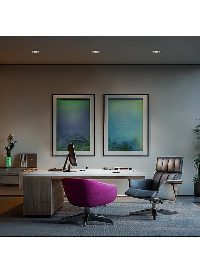 FIALE CORE ANTI-GLARE GU10 OCZKO GU10 IP20 FI95X46MM BIAŁY SRODEK CZARNY OKRĄGŁA