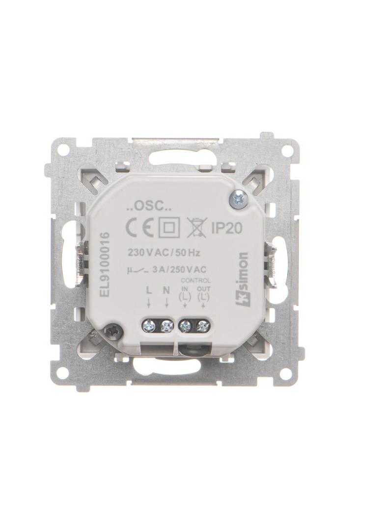 Simon 55 Oprawa oświetleniowa LED 230V z czujnikiem ruchu (1,23 W) Barwa ciepła biała 3100K Biały ma