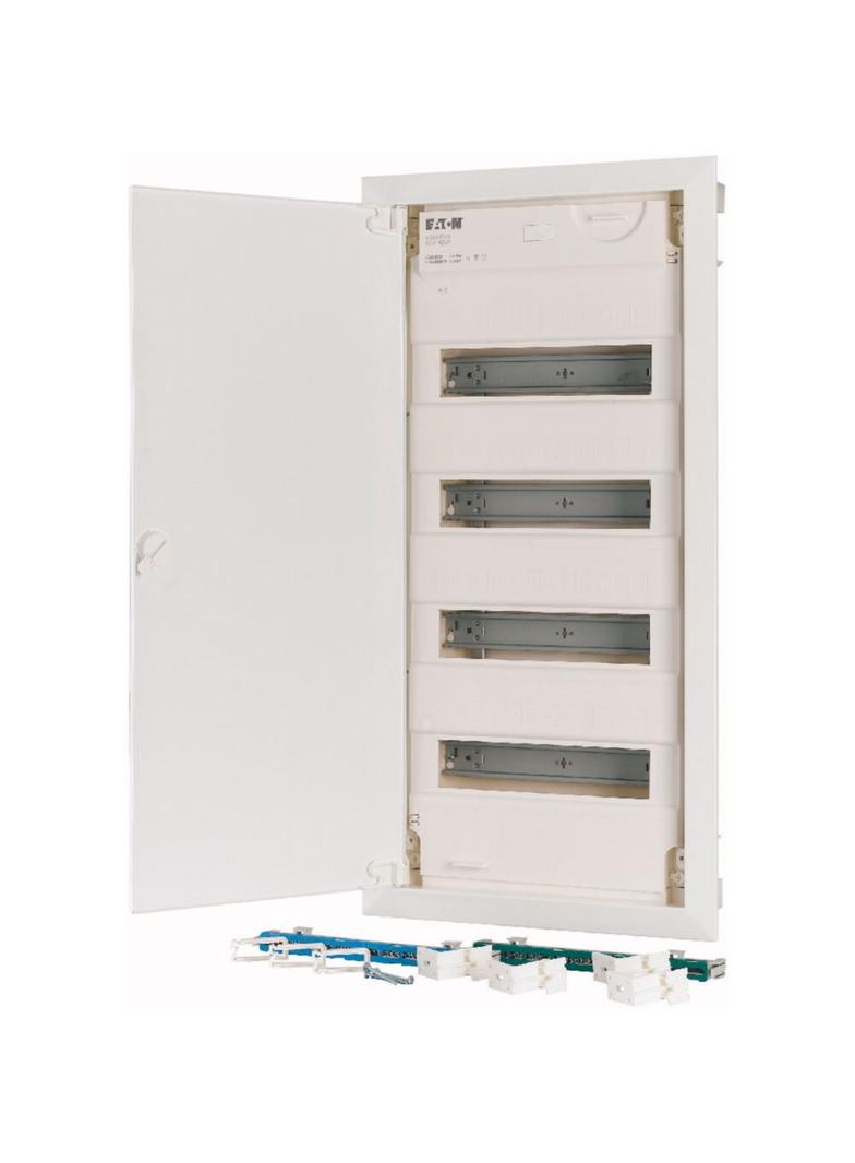 KLV-48UPS-F Rozdzielnica modułowa podtynkowa płaska 4x12 kl.II IP30 zawiera listwy N/PE 178820 EATON