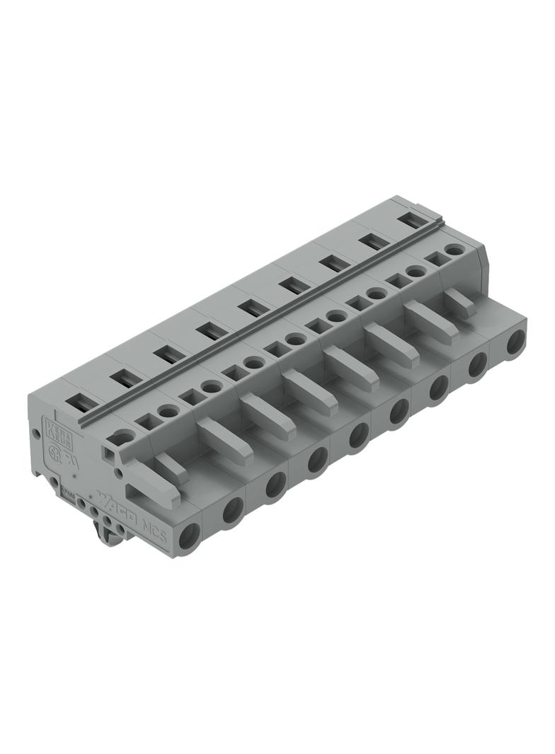 MCS-MIDI Classic gniazdo 9-bieg. szare raster 7,5 mm /25szt./ WAGO