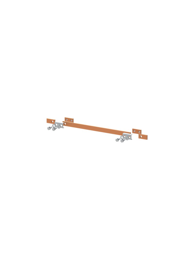 ZX2325 Szyna miedziana 20x5mm szerokość 2PW 500mm V1, A2 (do samodzielnego montażu)