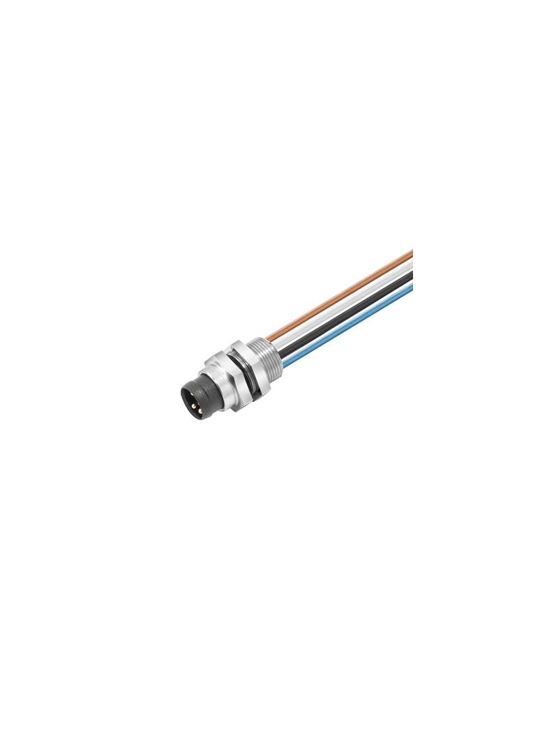 SAIE-M8R-4-0.5U-FP-M8 Złącze okrągłe, do wbudowania (z kablem), nr katalogowy 1861290000