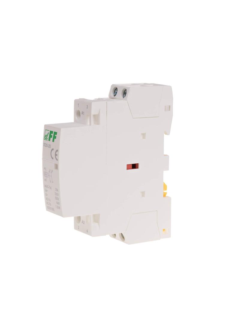 Stycznik modułowy, styki 2NO, I=25A, nap. Cewki U=230V AC, 1 moduł