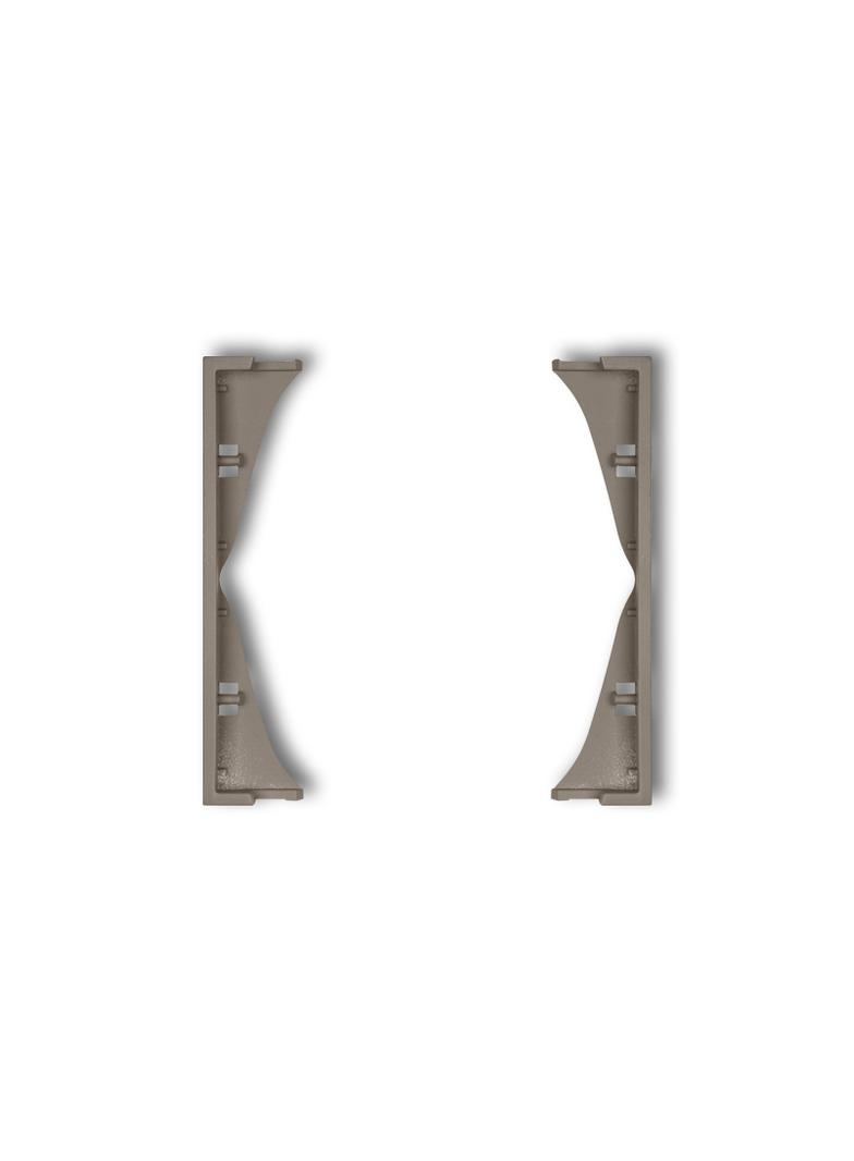 Ramka pośrednia do gniazd podwójnych czekoladowy