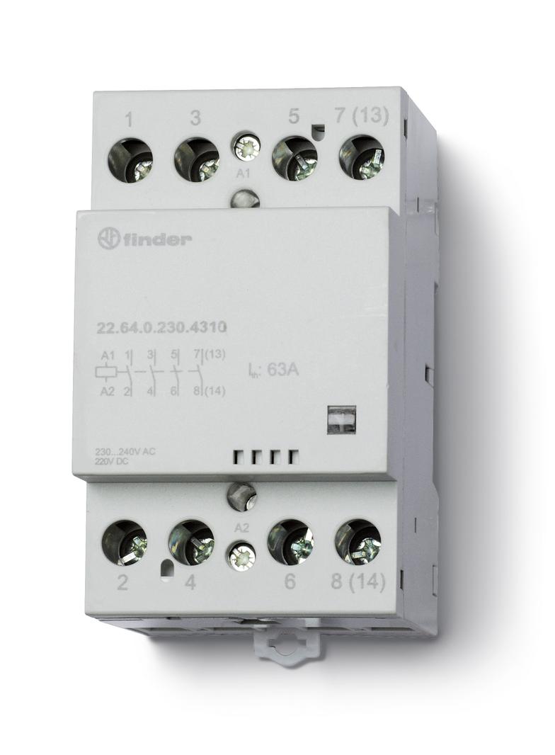 Stycznik modułowy 4 Z; 63A; 230V AC/DC; mech. wskaźnik zadziałania