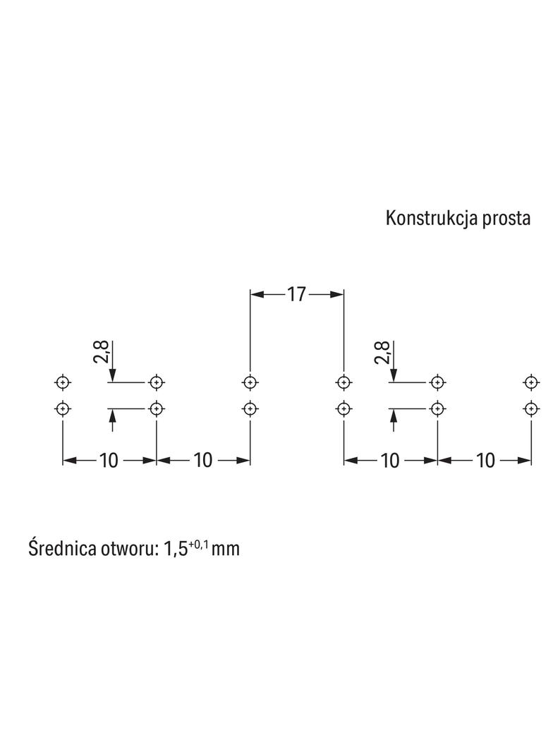 obudowa odciążająca przewody 6-torowa czarna