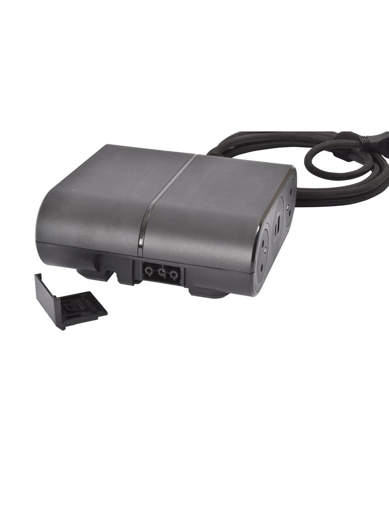 INCARA: LINK'ON - 4X2P+Z / 2XUSB A+C / ZŁĄCZE WIELAND - 2,5 M-CZARNY, Legrand