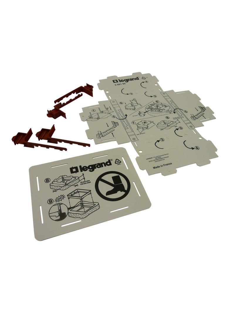 FORMA PRZYGOTOWAWCZA DO WYLEWKI PRZED OSADZENIEM PUSZEK STANDARDOWYCH 12M, Legrand