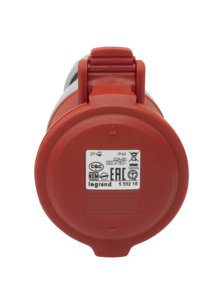 P17 Tempra Pro Gniazdo Przenośne 32A 3P+Z 400V IP44 555218 LEGRAND