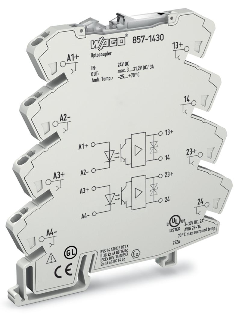 JUMPFLEX optoseparator 24V/3-30V DC 3A WAGO