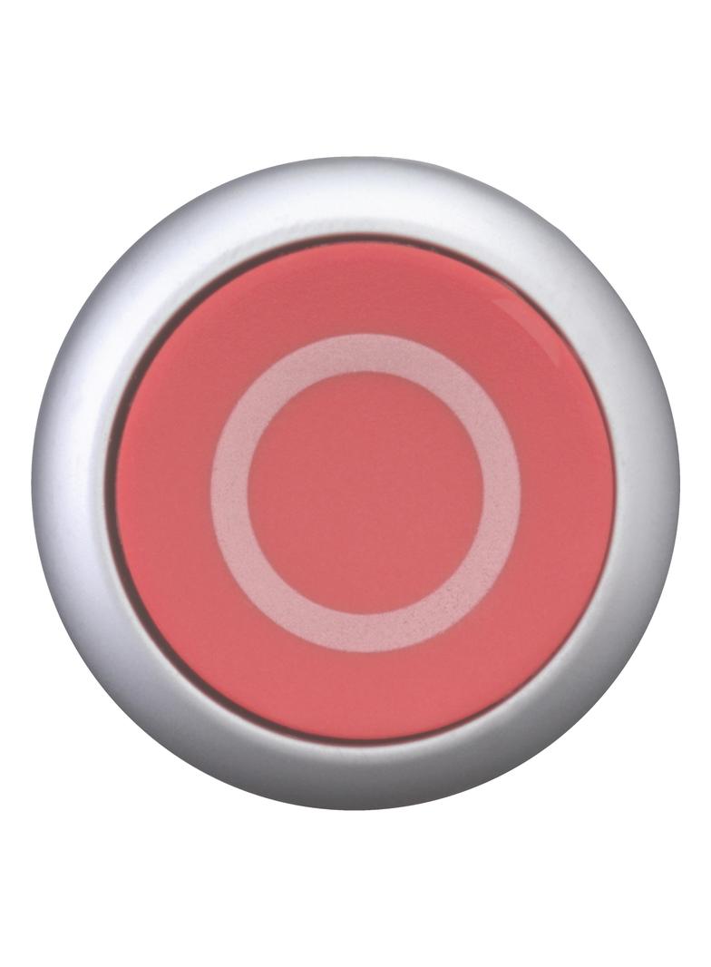 M22-D-R-X0 Przycisk czerwony /O/ z samopowrotem płaski 216605 EATON