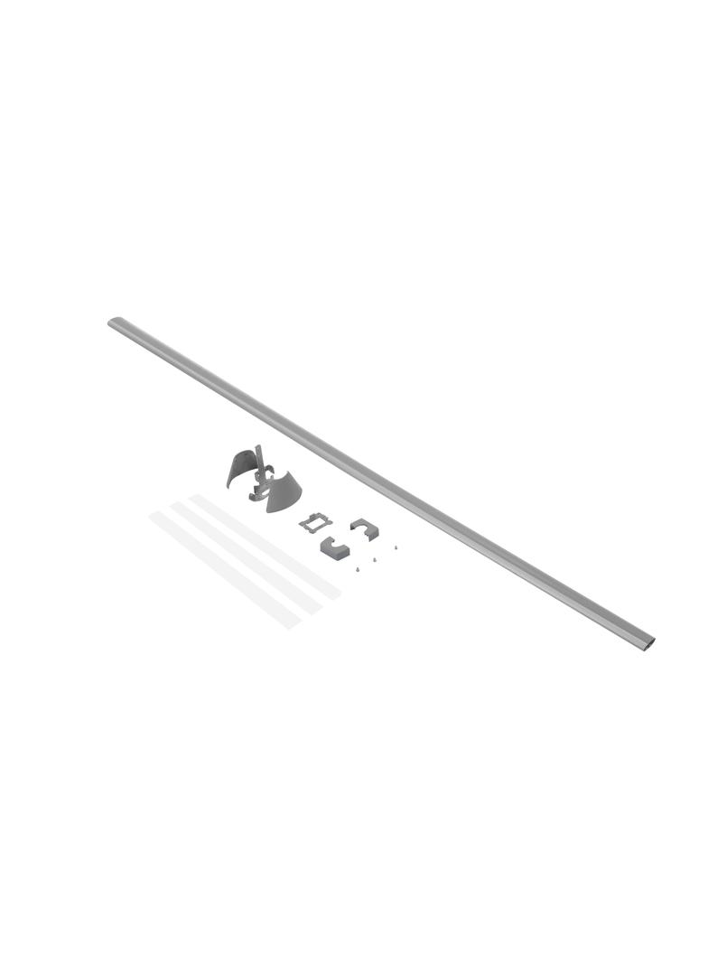 Zestaw do zasilania minikolumny 1-komorowej 2-stronnej, aluminium, Legrand