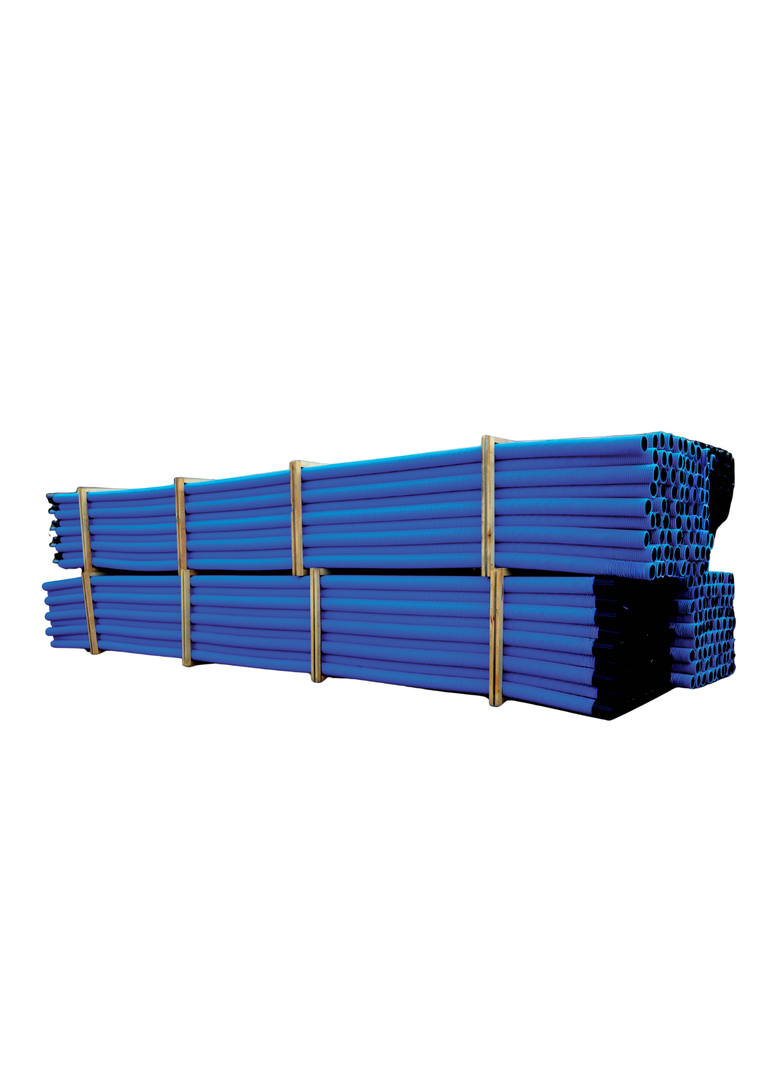Rura karb. dwuwarst. w odc. RODO 75/60 - 6mb-nieb. 450N (131szt/paleta) 10613 TT PLAST