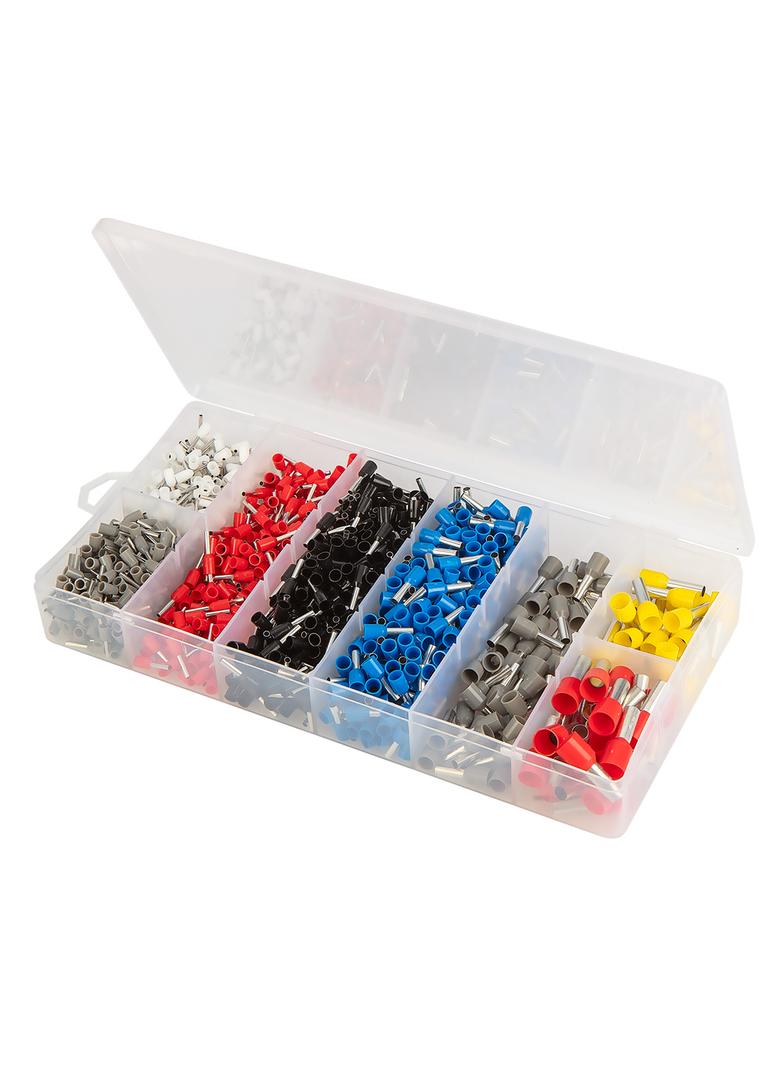 Szczypce do zaciskania końcówek 205 mm + 1200 tulejek